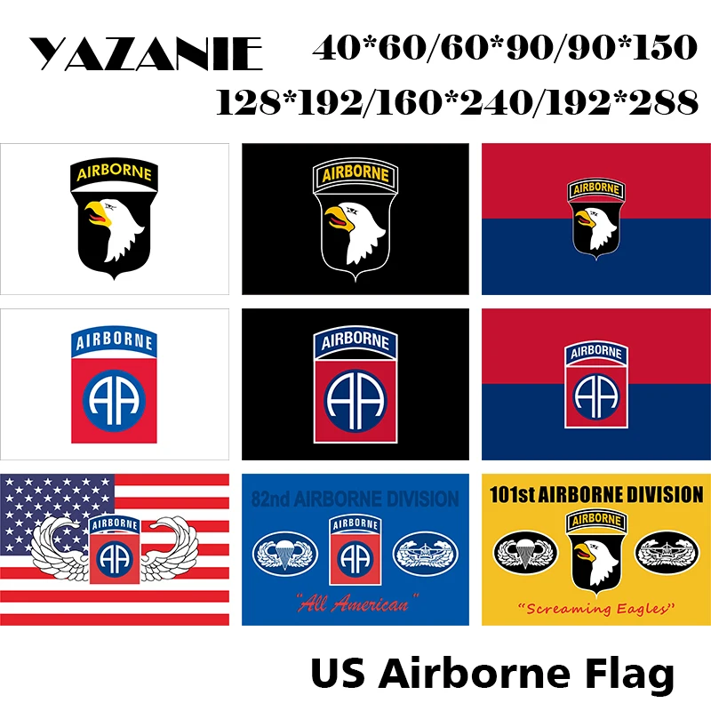 YAZANIE США 101-й Флаг 82-й воздушный дивизион флаги Американская Армия Военные