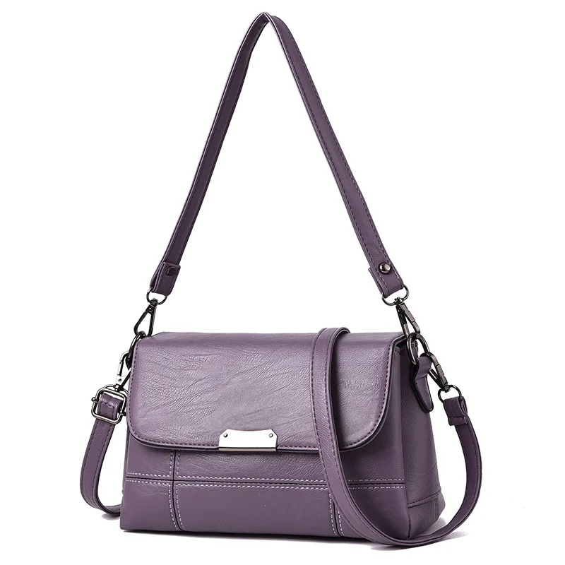 

Free shipping ladies atmosphere simple fashion all-match small bag soft leather female bag shoulder messenger bag messenger bag