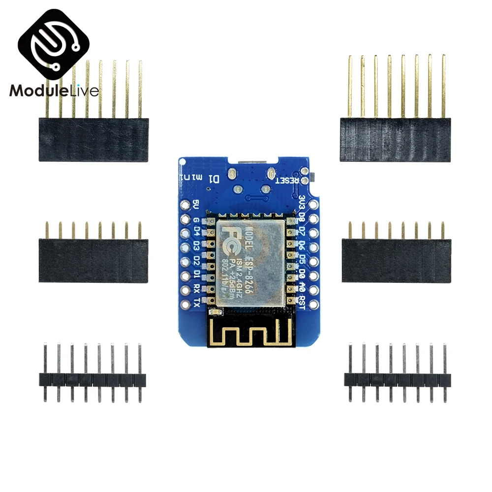 5 шт. детская макетная мини-плата ESP8266 модель CH340G CH340 V2 USB WeMos D1 Mini NodeMCU IOT плата 3 В с