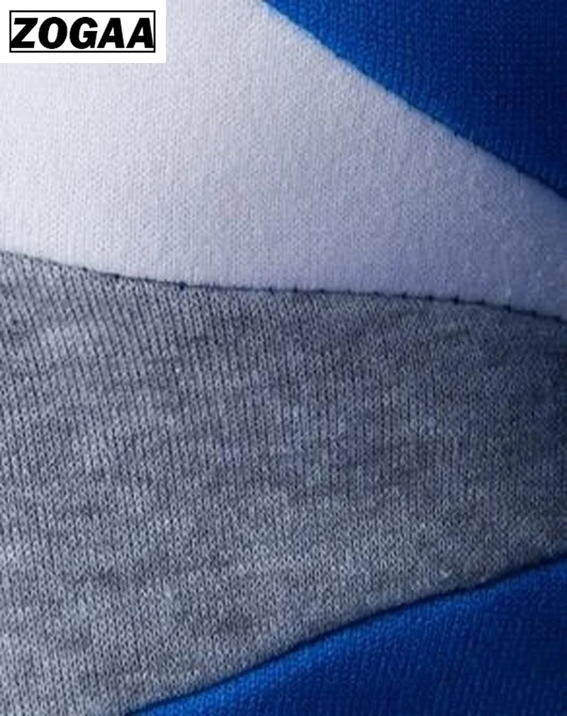 Мужские свитера ZOGAA повседневные облегающие хлопковые вязаные с круглым вырезом