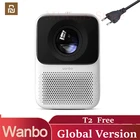 Портативный светодиодный мини-проектор 1080P с вертикальной коррекцией трапецеидальных искажений