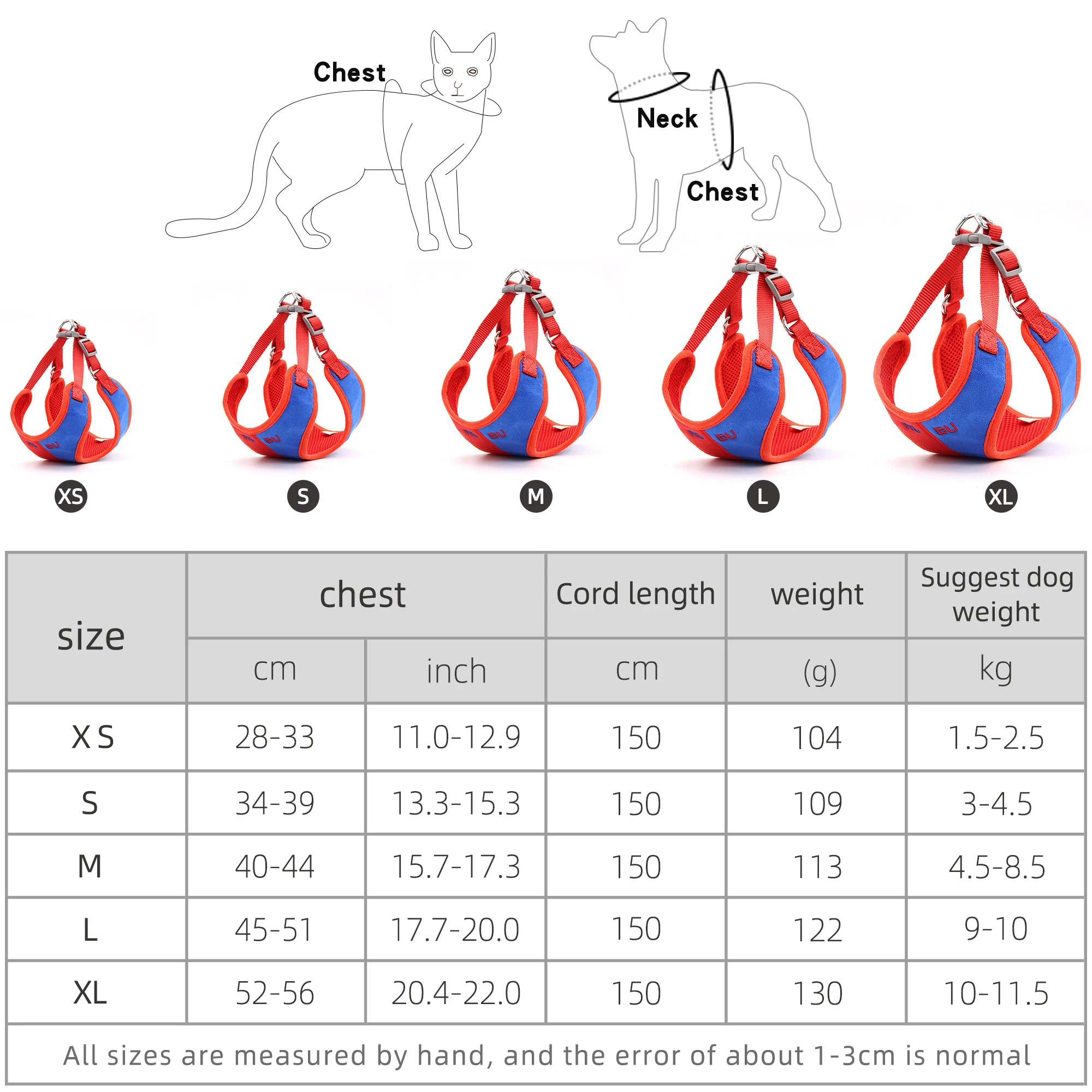 Регулируемая шлейка для домашних животных светоотражающая поводок собак и кошек