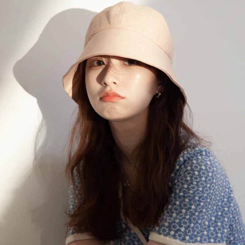 

Korean Version Bucket Hat Spring and Summer Travel Big Eaves Sunshade Hat Children Versatile Dome Fisherman Hat