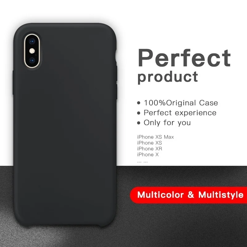 Оригинальный официальный силиконовый чехол для 11 Pro XR X XS MAX 6 6S PLUS задняя крышка