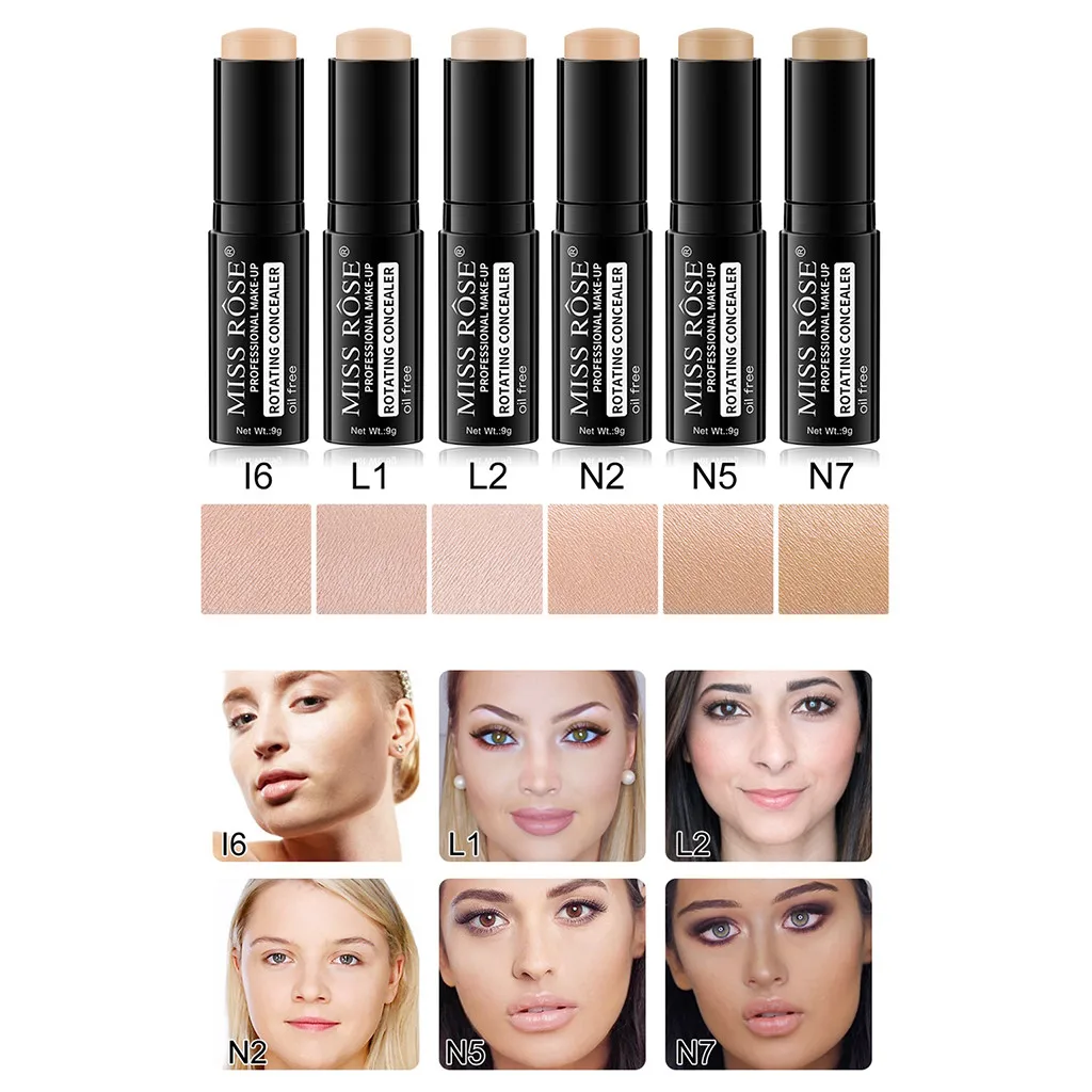 Женская водостойкая контурная палочка MISS ROSE кремовый Блестящий консилер для