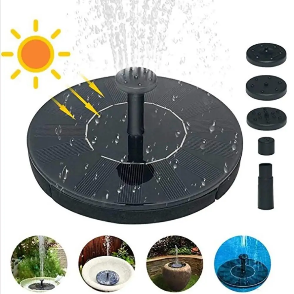 

Мини-фонтан на солнечной батарее, пруд, водопад, садовый фонтан, украшение, уличная птица, для ванной, на солнечной батарее, плавающий водяно...