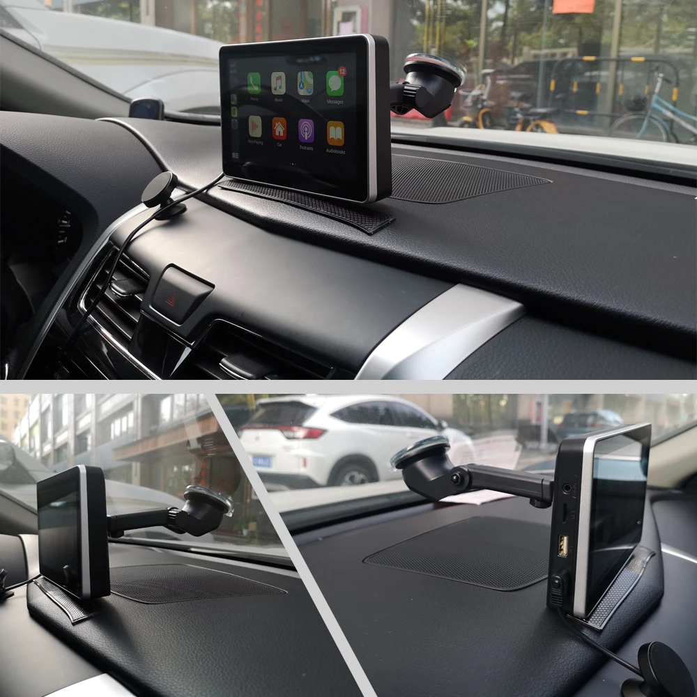 7-дюймовая Автомобильная портативная беспроводная Проводная мультимедийная