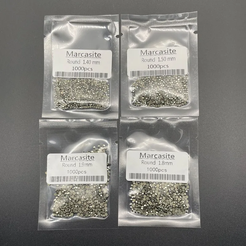 Сверление 0 8 ~ 2 мм круглые плоские задней части россыпью латунные цвета