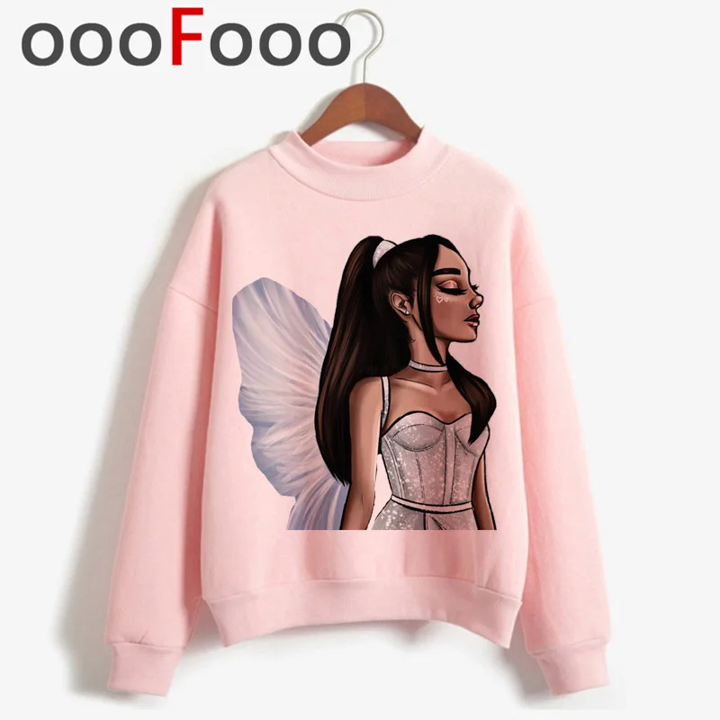 Женская толстовка в стиле Харадзюку Ariana Grande 7 колец хип хоп новинка худи с