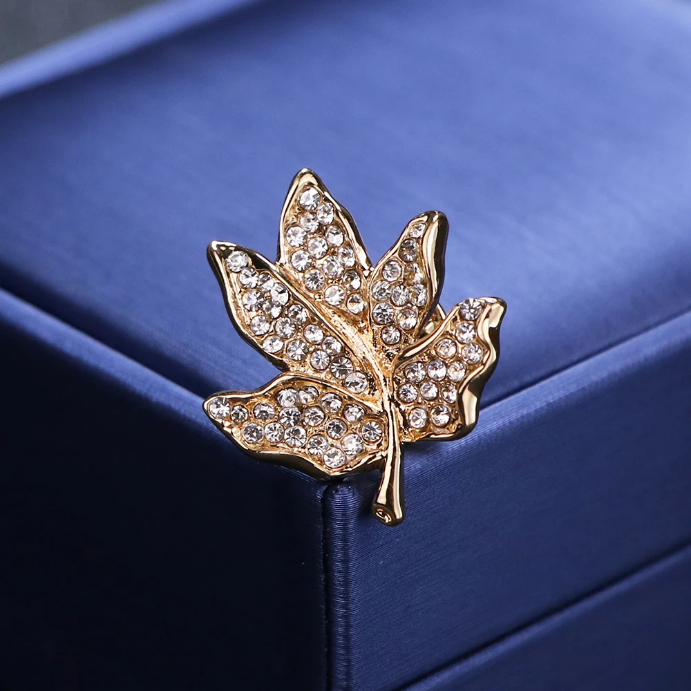 I Remiel Новая роскошная корсажная брошь в виде кленового листа булавка Нагрудный