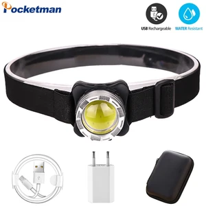 Налобный фонарь светодиодный, 3000 лм, USB, перезаряжаемый, водонепроницаемый