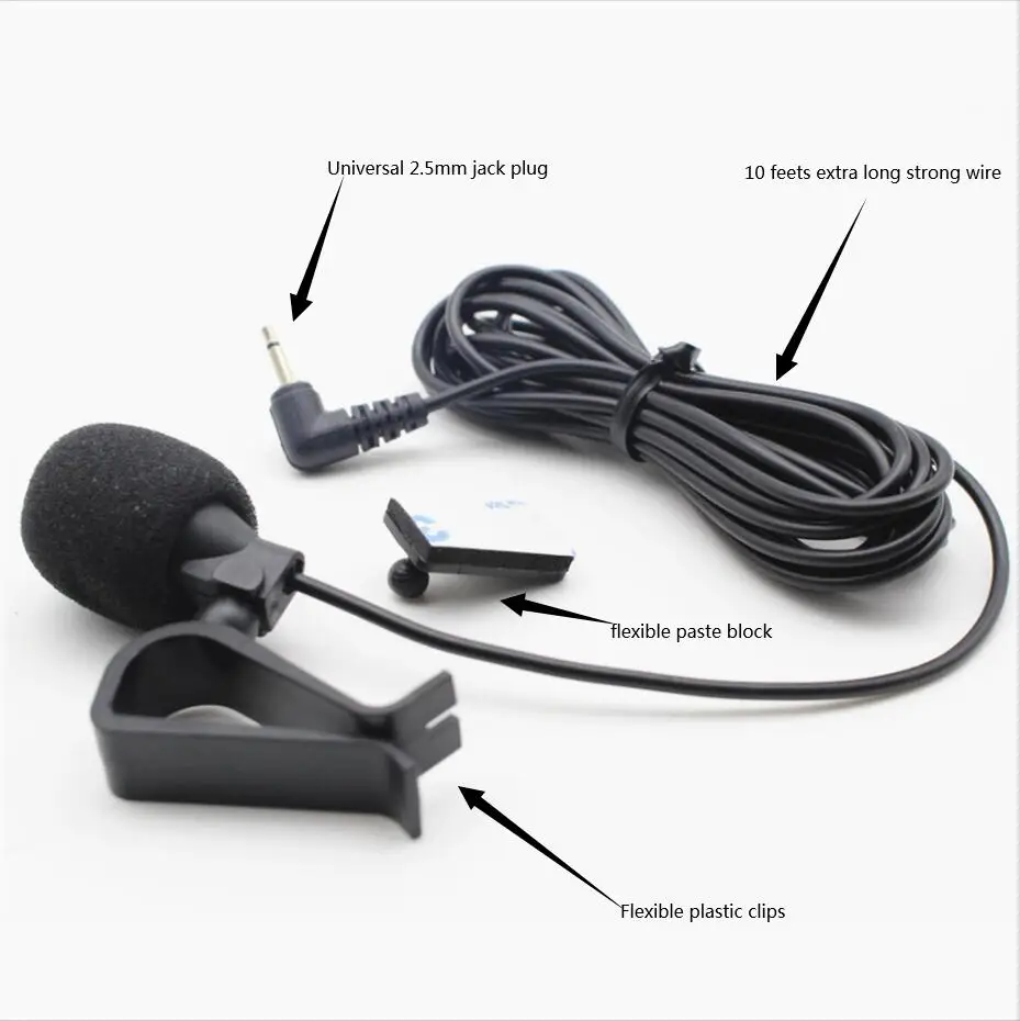 Фабрика микрофон Микрофон 2 5 мм для автомобиля стерео радио GPS DVD Bluetooth включен 600