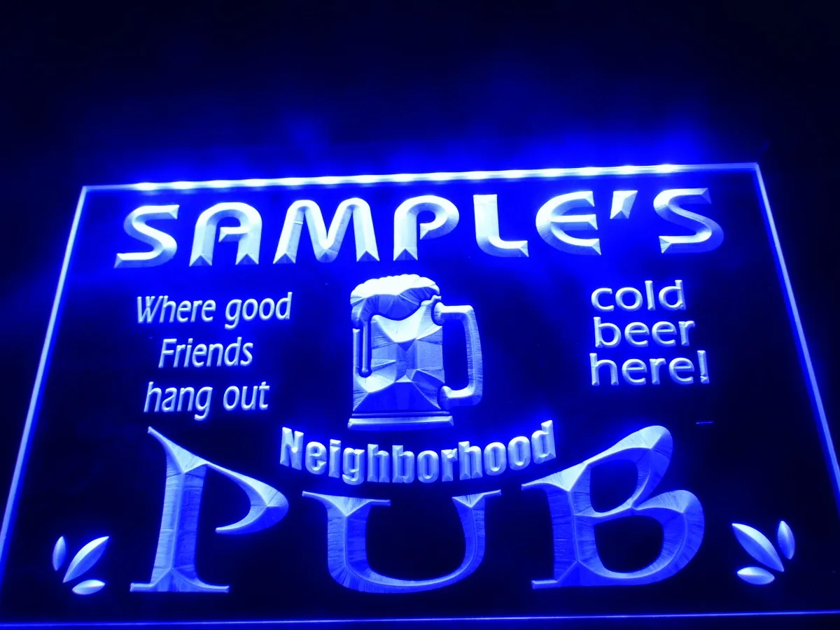 Tm008 неоновые световые вывески для дома бара паба пива | Дом и сад