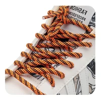 4 5mm double color combination orange sky blue shoelaces no elastic stonger ropes for sneaker sport running shoes 350