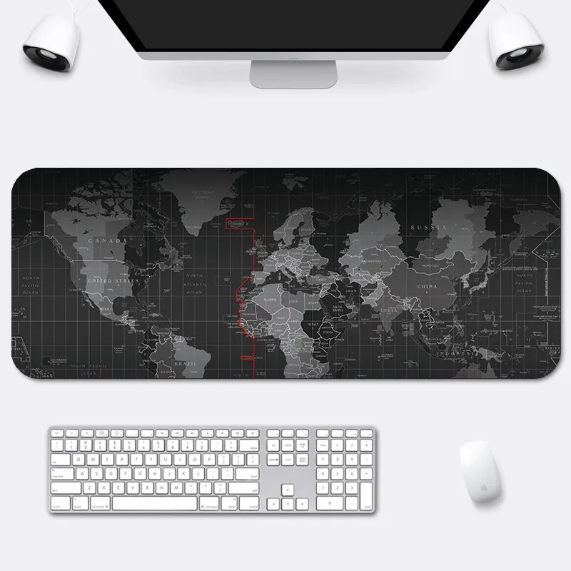Gaming Mouse Pad Large Mouse Pad Big Mouse Mat Computer Mousepad Carved World Map Mause Pad Desktop Keyboard Mat Mice