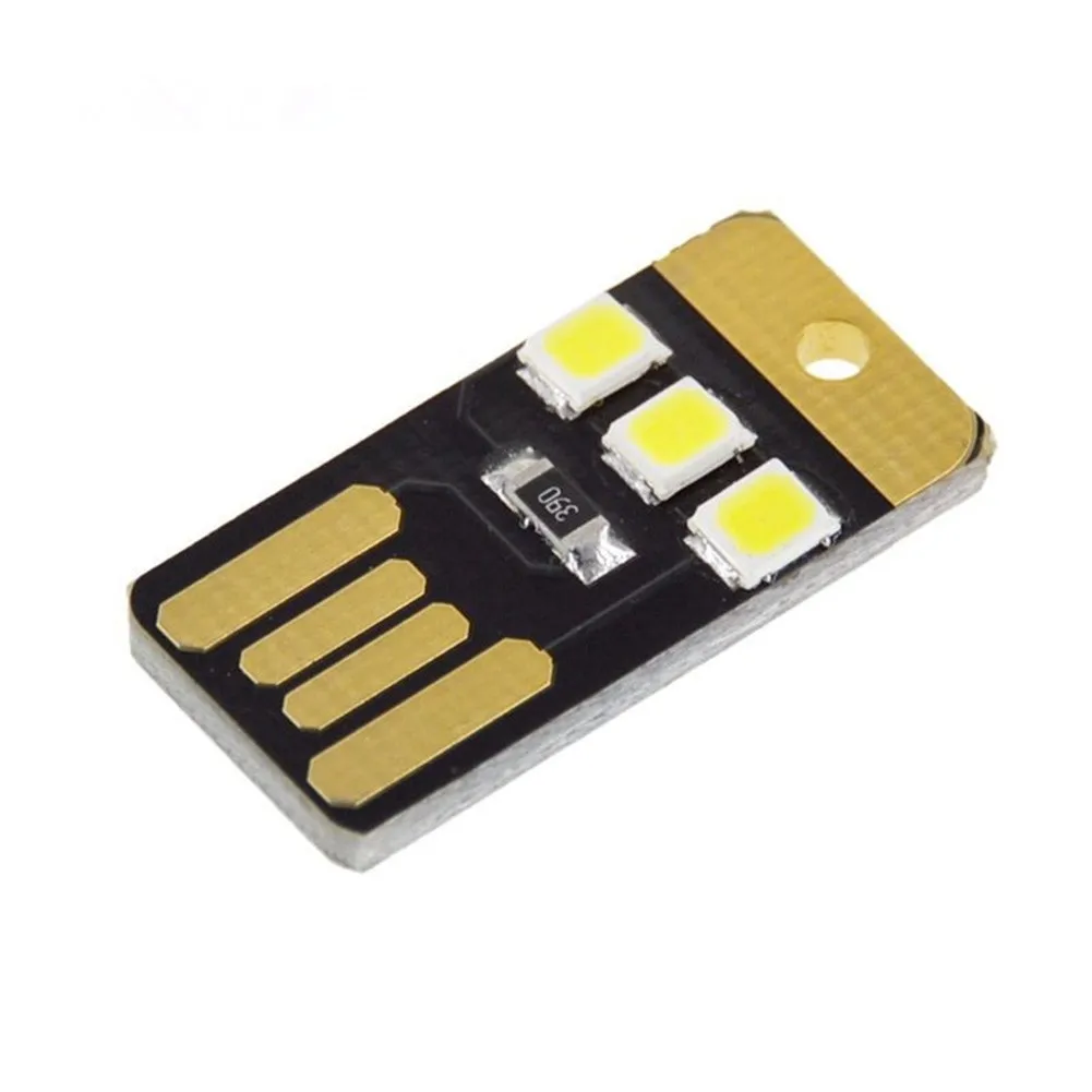 

5x Eultra Thin Mobile USB Power Mini LED Light Computer 0.2W Bank Ultra Low Power Pocket Card Lamp For Camping Tablelighting