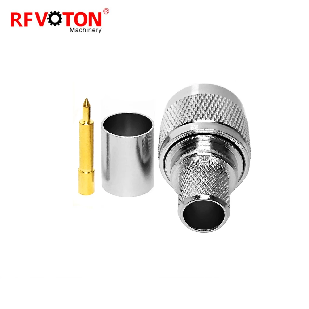 Бесплатная доставка 10 шт. коаксиальный разъем RF штекер N для кабеля LMR400 RG11 RG214 RG213 |