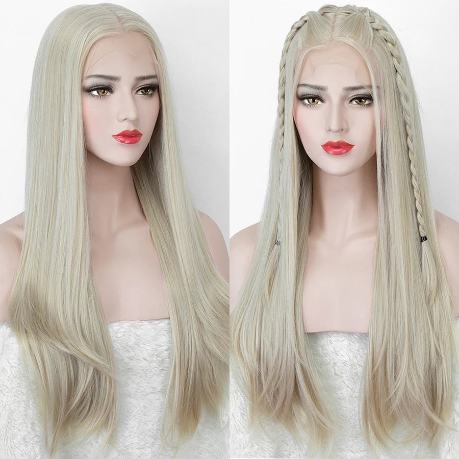 

Gossamelle Red Synthetic Lace Front Wig for Women Long Straight Wigs Body Wavy Wig 13x4 Lace Wig 4x1 Blonde Black Ombre Wig