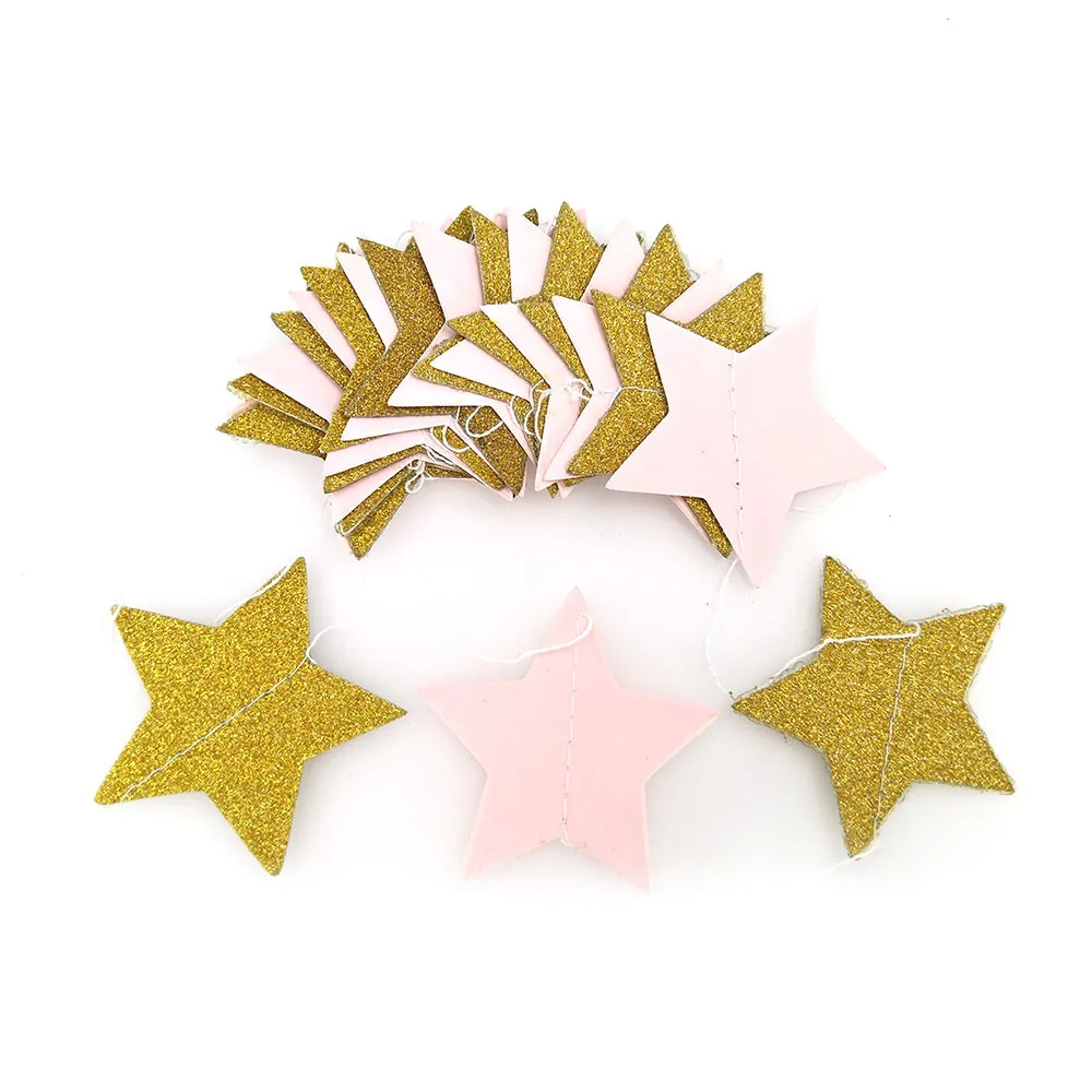 2 м с днем рождения баннеры подвесные 5 см звезда бумажная Свадебная Гирлянда