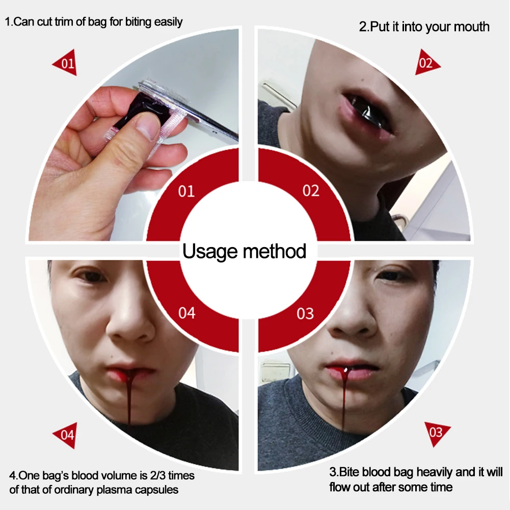 300 мл прозрачная тема искусственной крови имитация вампиров декор для