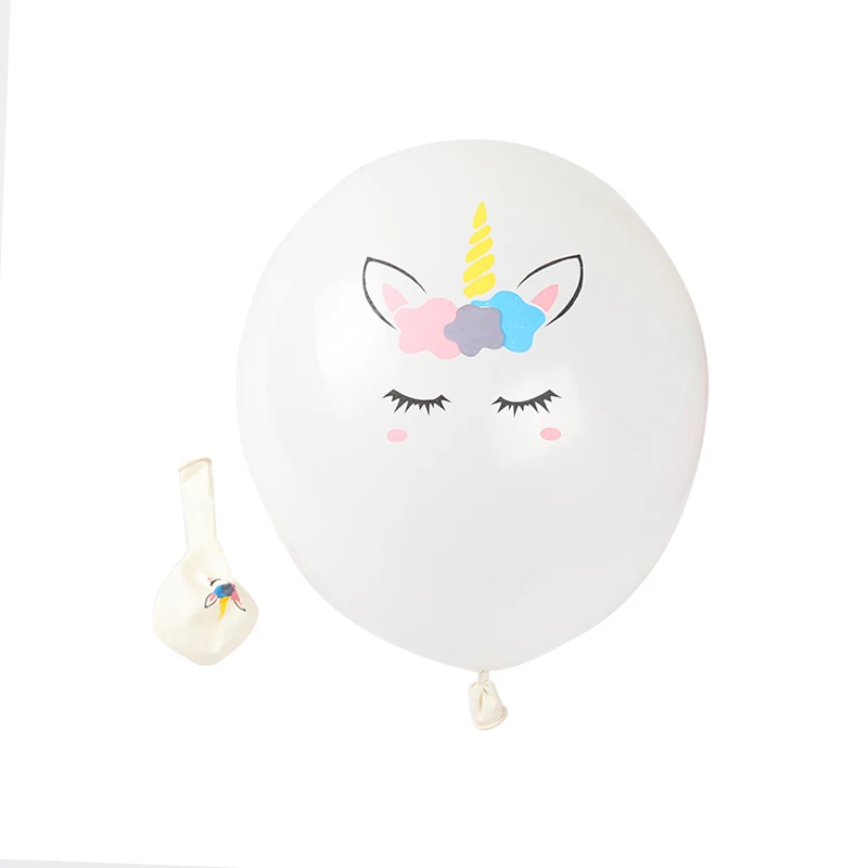 10 шт./лот латексные воздушные шары в виде единорога на день рождения украшение