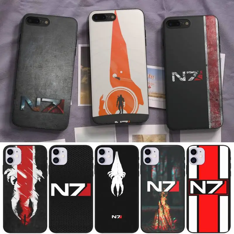 

N7 Mass Effect Amazing Phone Case Fundas Shell Cover For Iphone 6 6s 7 8 Plus Xr X Xs 11 12 13 Mini Pro Max