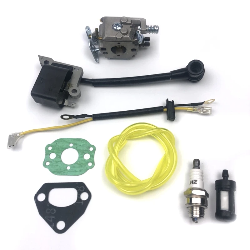 Carburetor Gasket Ignition Coil for HUSQVARNA 136 137 141 142 36 41 Chain Saw Parts Zama Walbro Power Tool Repair Kit