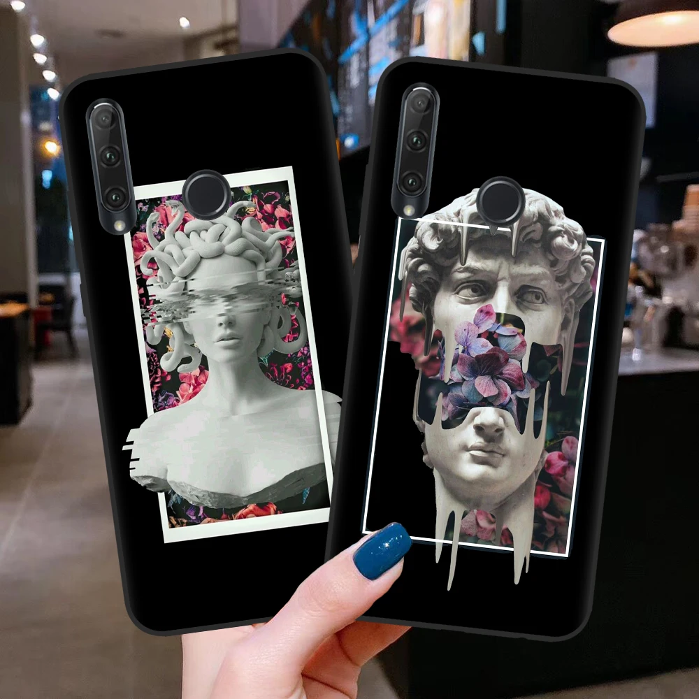Чехол для телефона Luxury Statue Abstract Art David Medusa для Huawei Honor 10 20 Lite Pro 10i 20i 8X 8C 9X P30 из мягкого TPU.