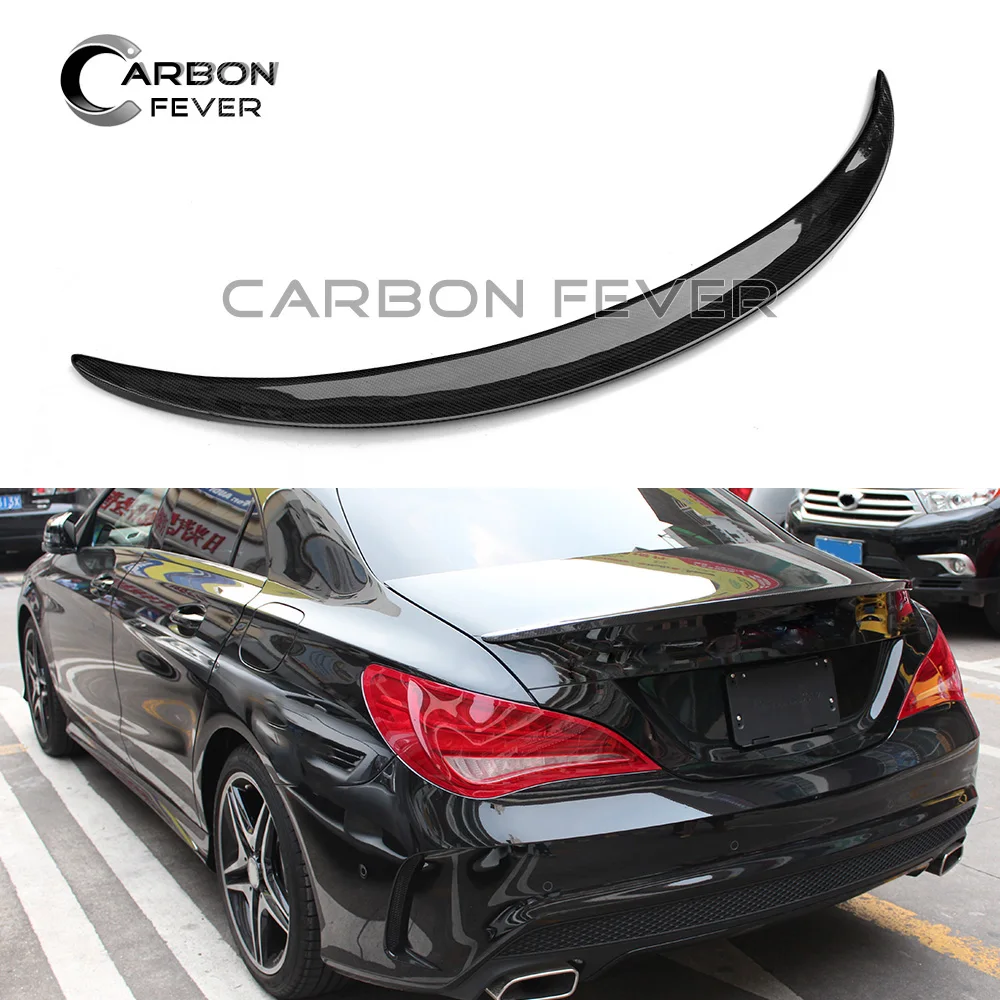 Задний спойлер из углеродного волокна для CLA Class W117 C117 Sedan 2013 2019 CLA45 CLA200 CLA250