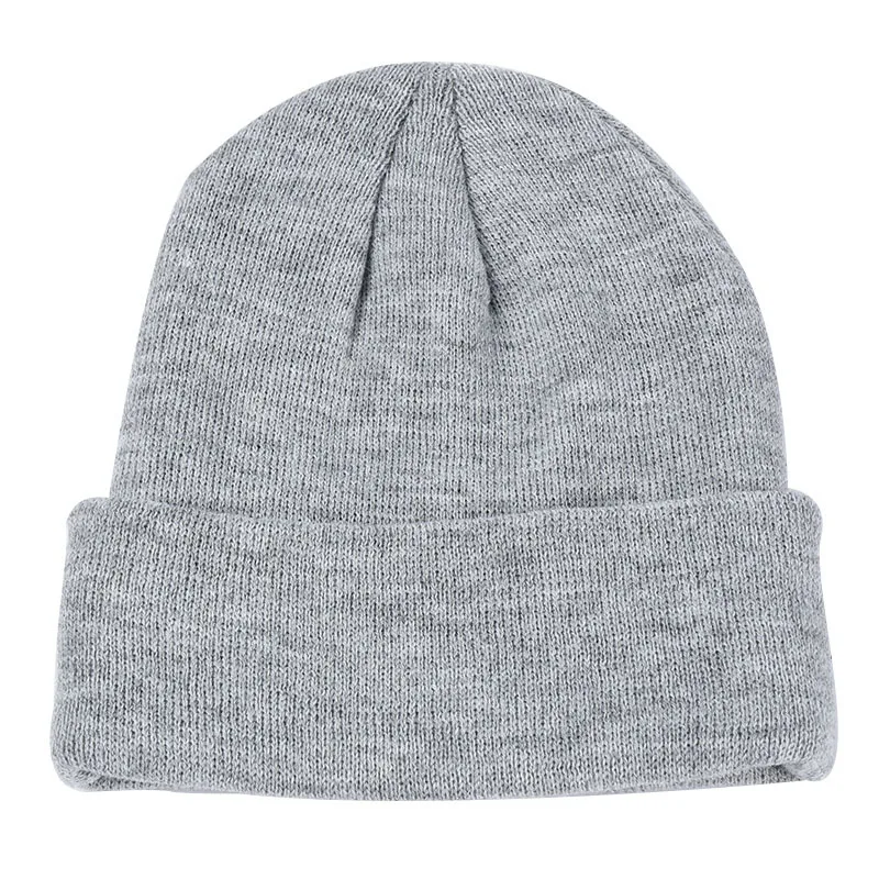 BUTTERMERE Skullies Beanies зимняя шапка для мужчин и женщин корейская мода теплая однотонная оранжевая желтая красная синяя черная Повседневная вязаная шапка - Цвет: gray