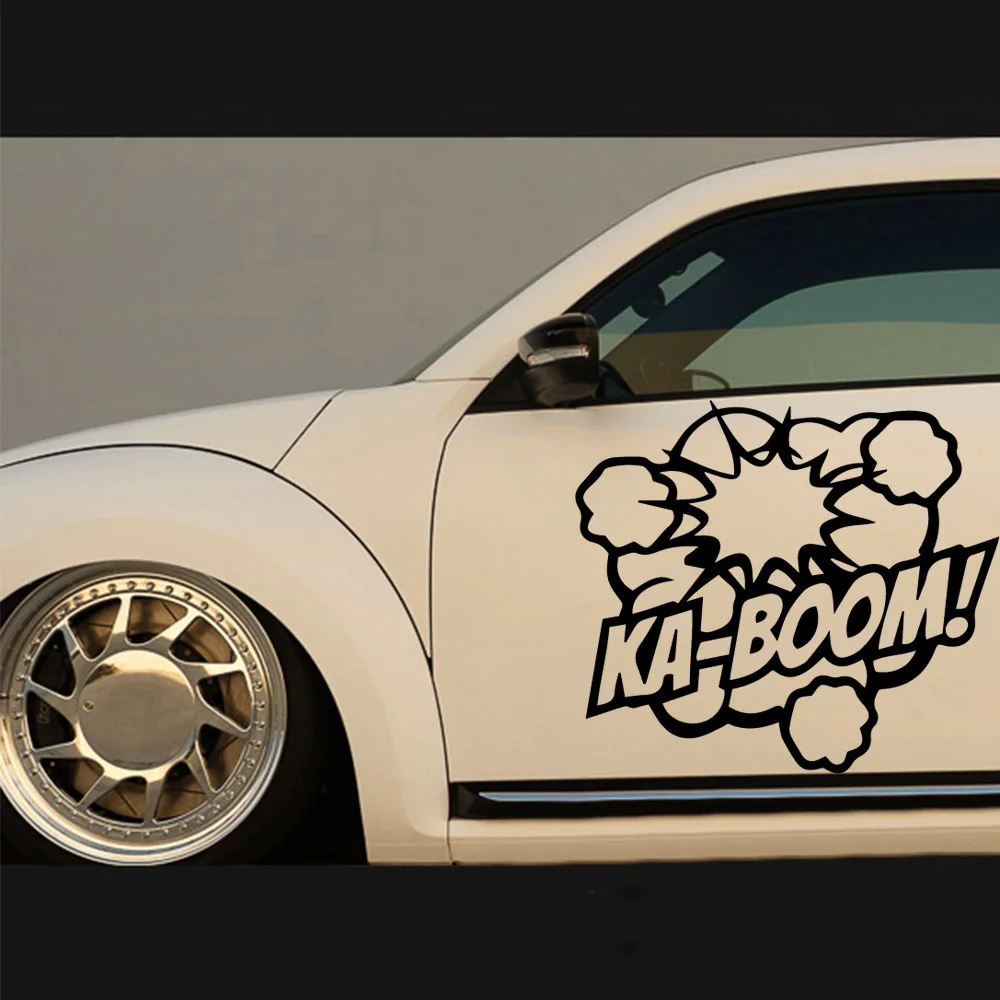 

Fun ka boom Quote Carbon Sticker Fun Personality Car Sticker Decal Car Styling
