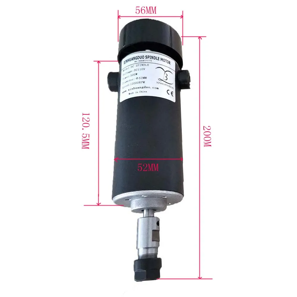 С воздушным охлаждением 0.5kw CNC spindleMotor Kit ER11 патрон 500 Вт мотор шпинделя+ регулятор скорости питания для гравировки