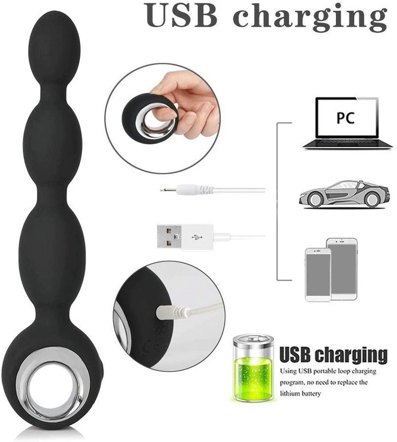 Dildo Anal Stimulator Beads Big Butt Plug Wireless Remote Control Male Vibrator Sex Erotic Toys For Gay Men Prostate Massager |