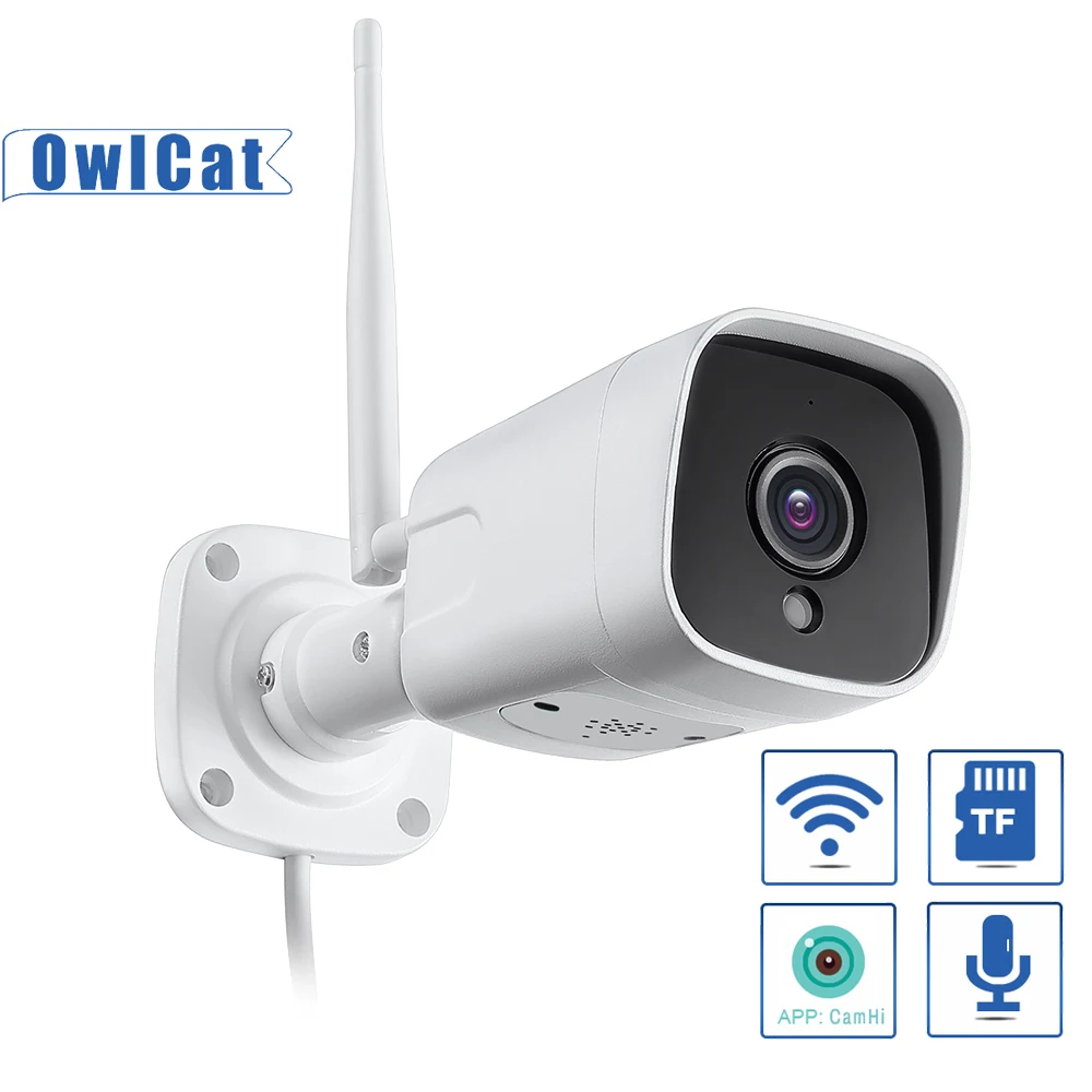 Ip камера OwlCat Bullet Wi Fi 5 МП IP66 с микрофоном громкоговорителем двусторонняя