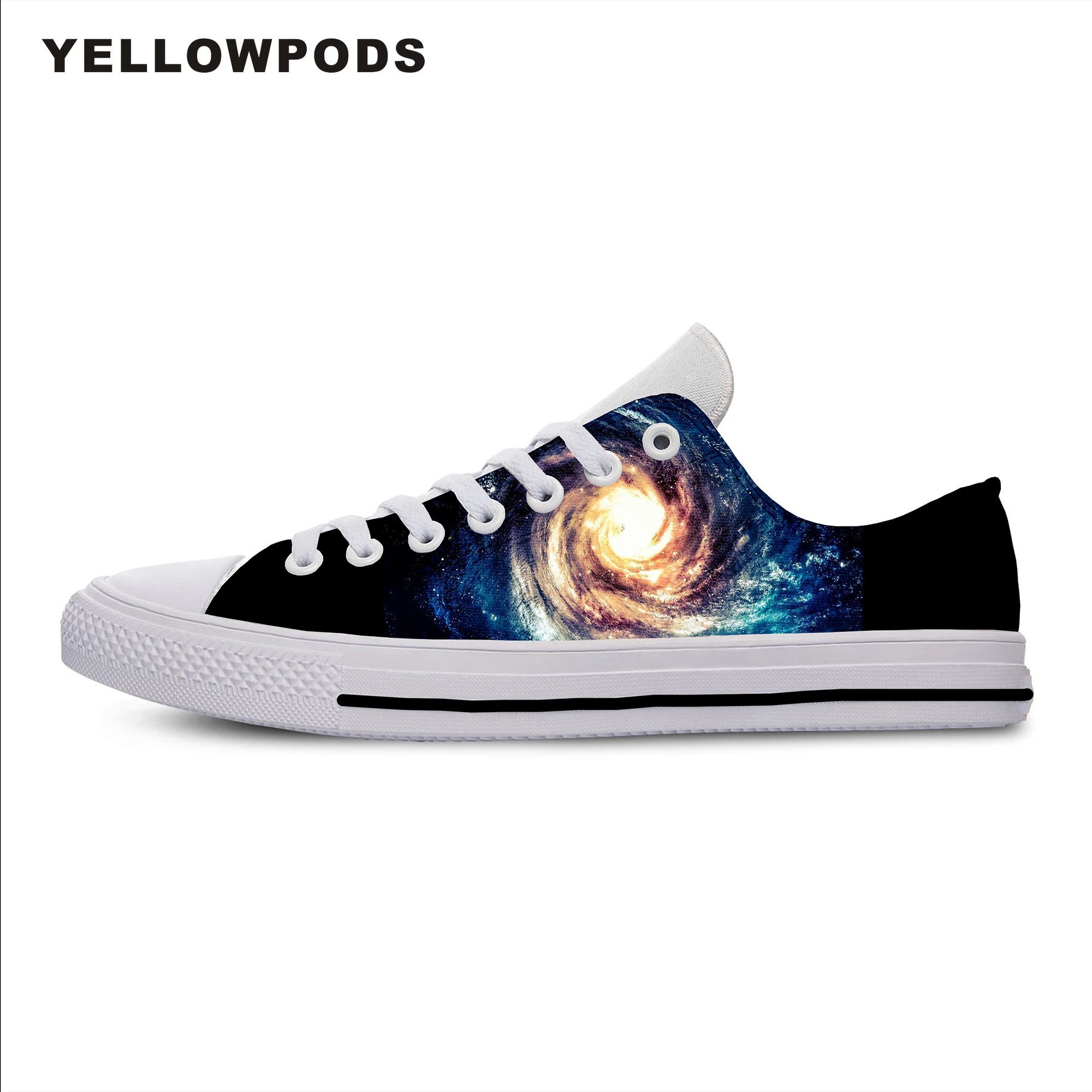 

Men's Casual Shoes Fashion Custom Hot Space Galaxy Black Hole Blue Man Non-leather Casual Lightweight Shoes Off White Men