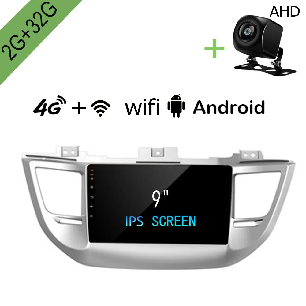 R-Way Android автомобильный Dvd Gps мультимедийный плеер для Hyundai Tucson 2015 2016 2017 2018 2G + 32G 9