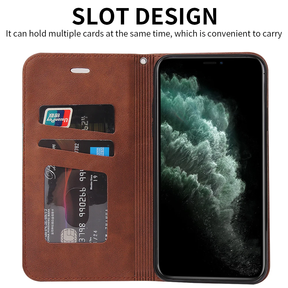 For Samsung Galaxy S20 Ultra S7 Edge S8 S9 S10 E Plus Lite Case Magnetic Leather Flip Wallet Stand Cover Mobile Phone Cases | Мобильные