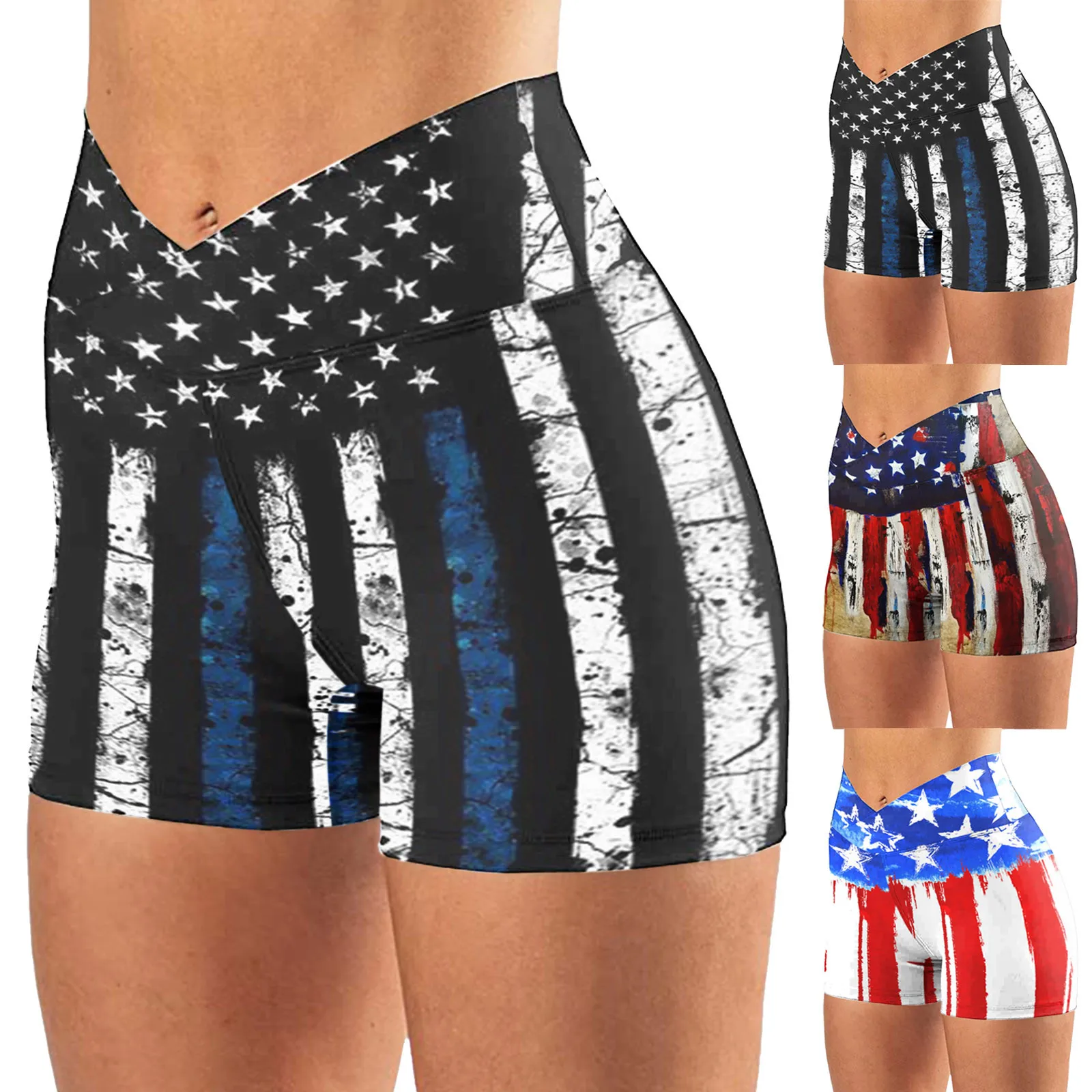 

Print Workout Shorts Yoga Cross Waist Leggins High Waist Exercise Sports Leggings Elastic Stretch Pants Hip Lifting Shorts A50