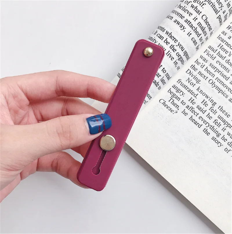 

Silicone Wristband Finger Ring Grip Mobile Phone Holder Stand Push Pull Sticker Paste Universal Hand Band Phone Holder Bracket