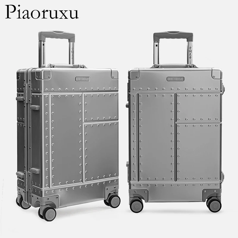 Piaoruxu 2" 26" 2" Алюминиевый сплав дорожные сумки чемодан Спиннер hardcase чемодан