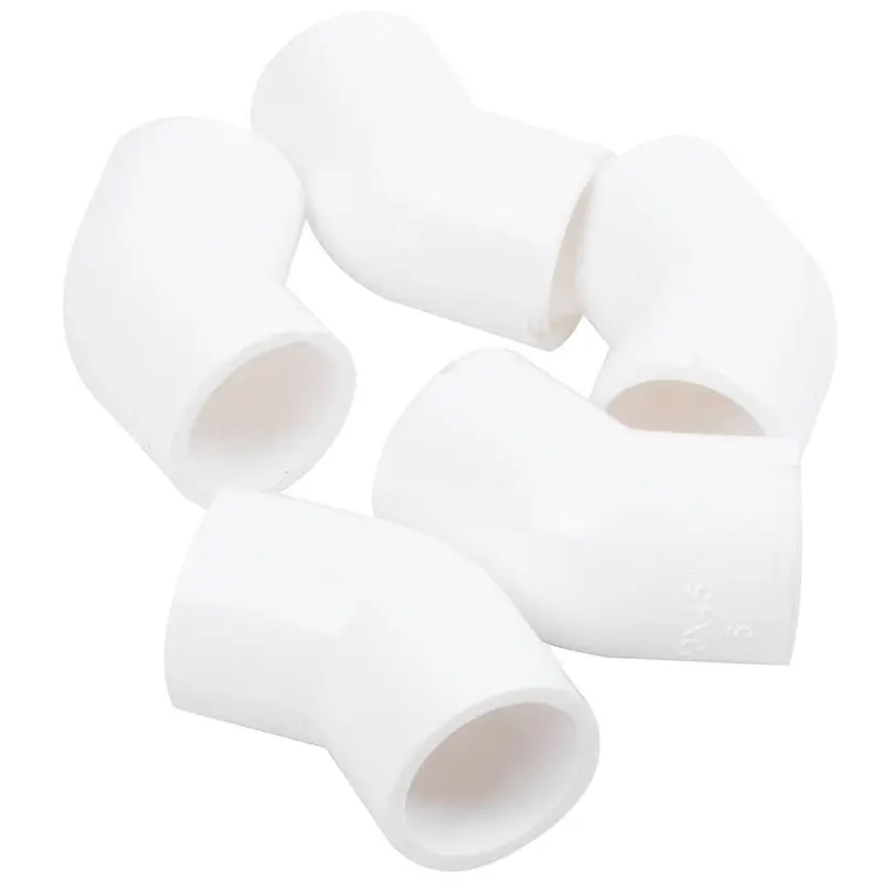 PVC-U 20 мм соединитель адаптера дренажной трубы 45 градусов Локоть Белый 5 шт |