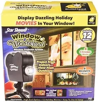 christmas halloween laser projector 12 movies disco light mini window display home projector indoor outdoor wonderland projector