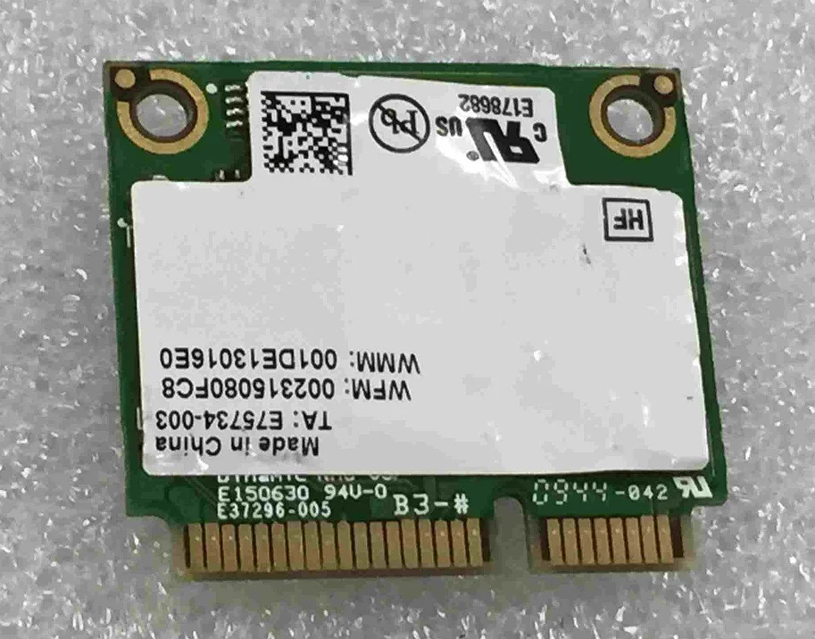 ,   Intel Advanced-N WiMAX 6250 AN 622ANXHMW 6250ANX 802.11a/b/g/n half Mini PCI-E  ThinkPad FRU 60Y3209