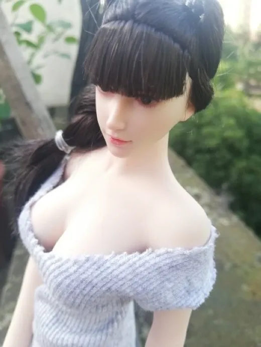 

1/6 scale SUPER DUCK SDH015 series Asian European female head sculpture for 12 inch action figure body doll model