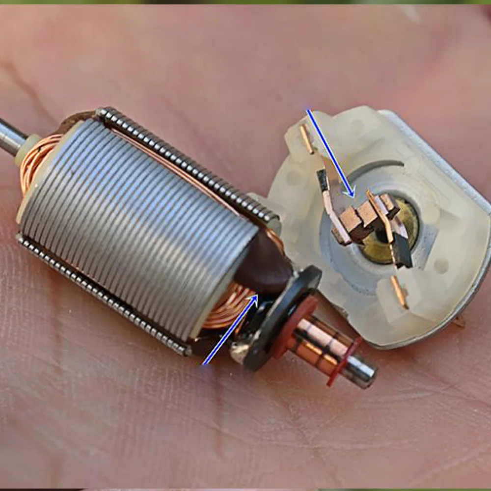 Высокоскоростной мощный магнитный угольный мини-двигатель 180 постоянный ток 3 В 5