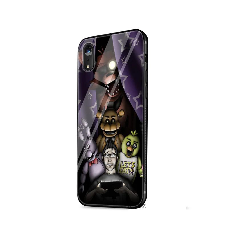 Чехол из закаленного стекла Five nights at freddy's fnaf freddy противоударный чехол для iPhone X 6