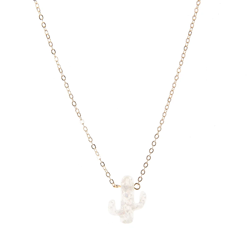 Женская подвеска для золотой цепочки С КАКТУСОМ 8 сезонов вечерние и праздничные