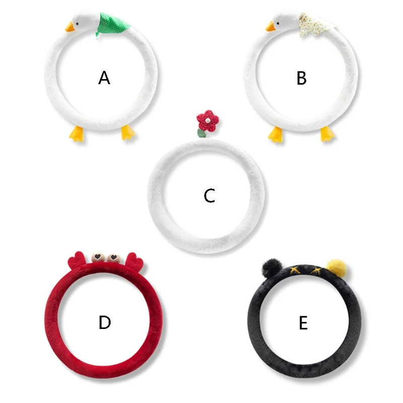 Милая плюшевая отделка на руль не царапается лучше захват универсальный