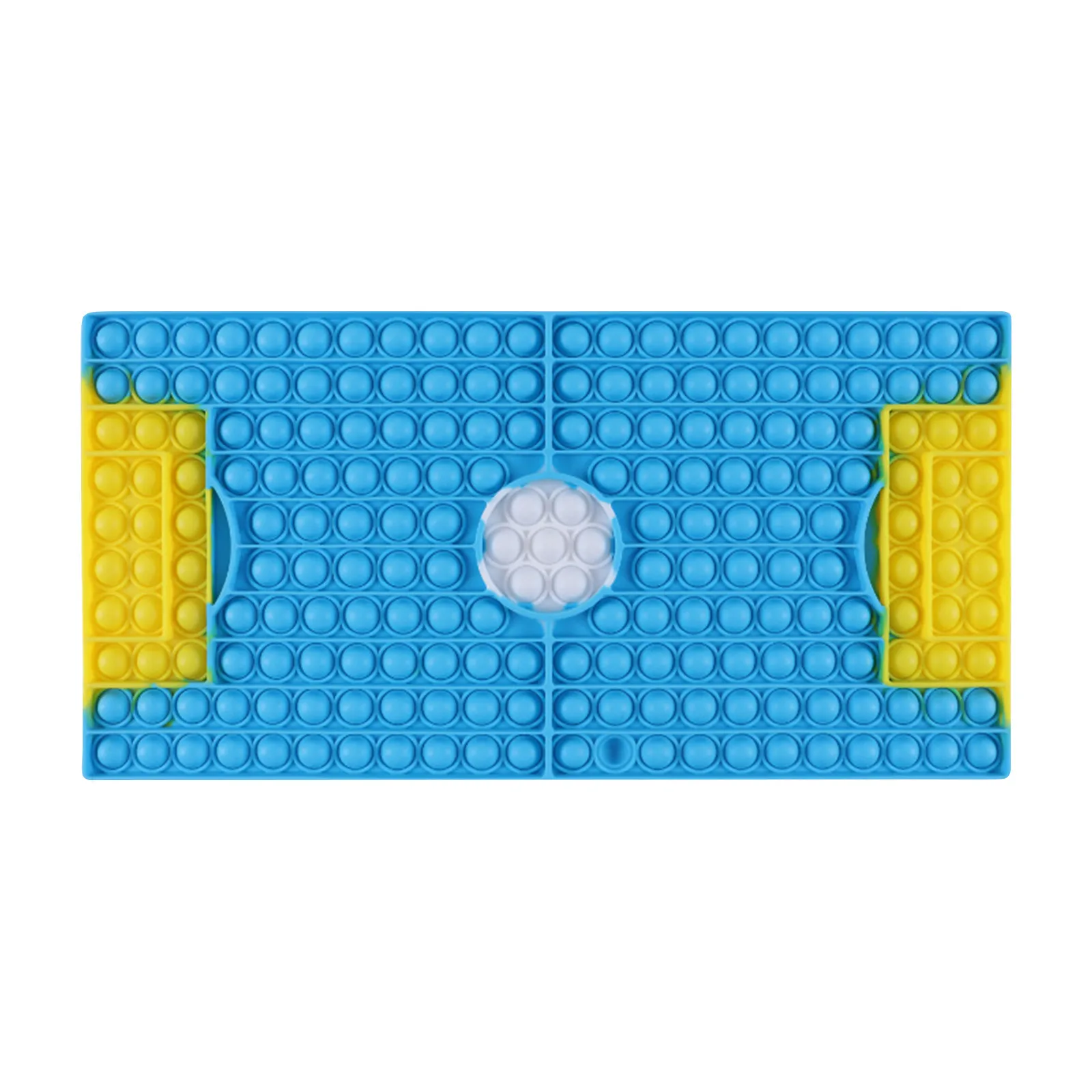 Tablero de ajedrez de arco iris de campo de f&uacute;tbol, juguete sensorial con burbujas de empuje, alivio del estr&eacute;s, sencillo, hoyuelos, juguetes interactivos-2