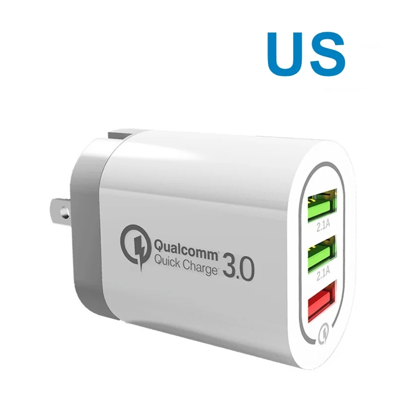 Tongdaytech USB зарядное устройство Quick Charge 4,0 3,0 для Iphone X 8 Carregador Portatil Быстрая зарядка для мобильных телефонов для samsung S10 Plus - Тип штекера: US